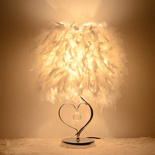 Load image into Gallery viewer, Feather Bedside Desk Vintage Night Light