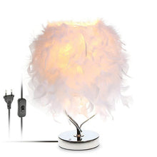 Load image into Gallery viewer, Feather Bedside Desk Vintage Night Light