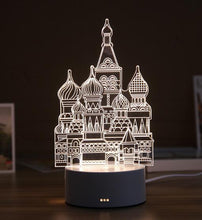 Load image into Gallery viewer, 3D Resin Night Light LED Table Lamp